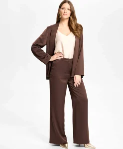 Dames blazer bruin