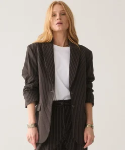 Dames blazer bruin