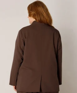 Dames blazer bruin
