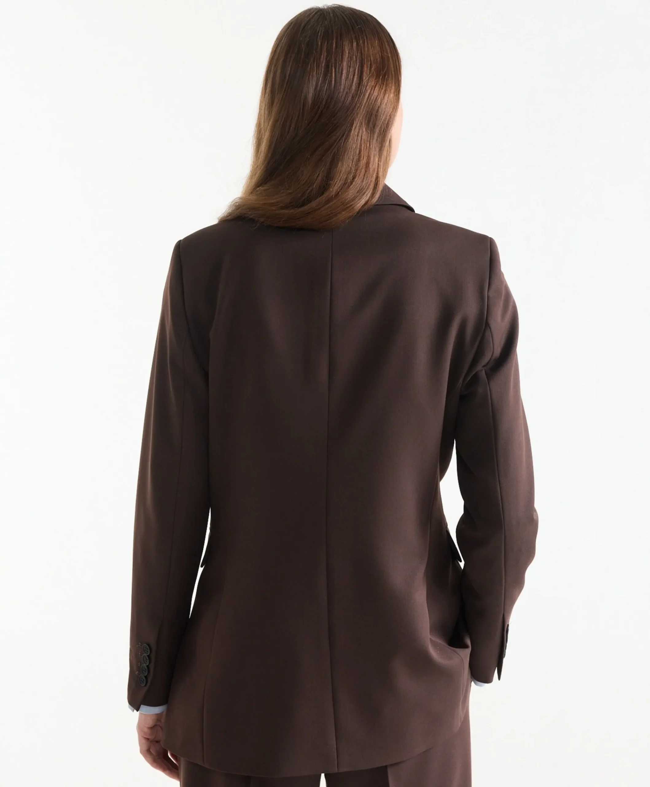 Dames blazer bruin