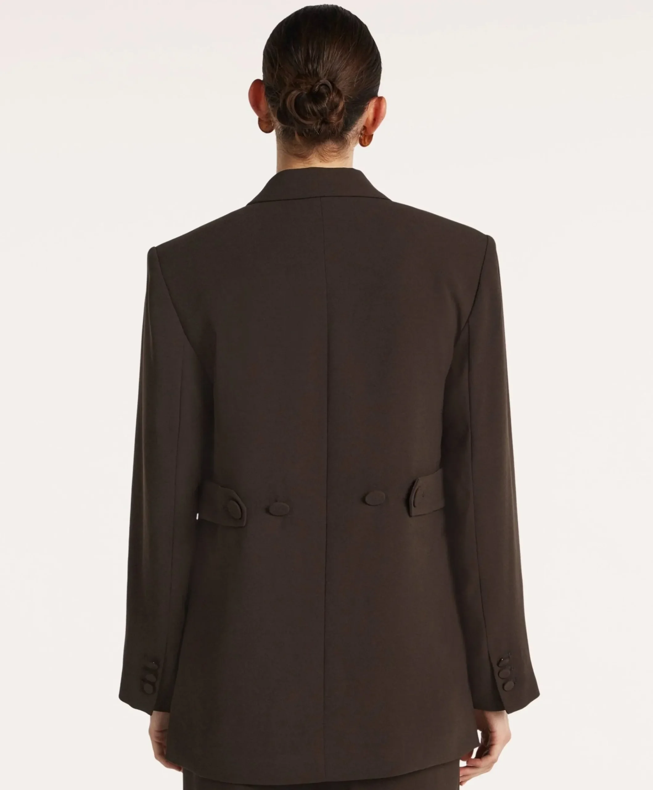 Dames blazer bruin