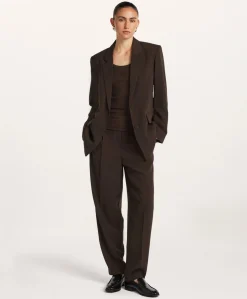 Dames blazer bruin