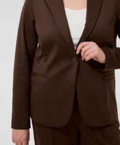 Dames blazer bruin