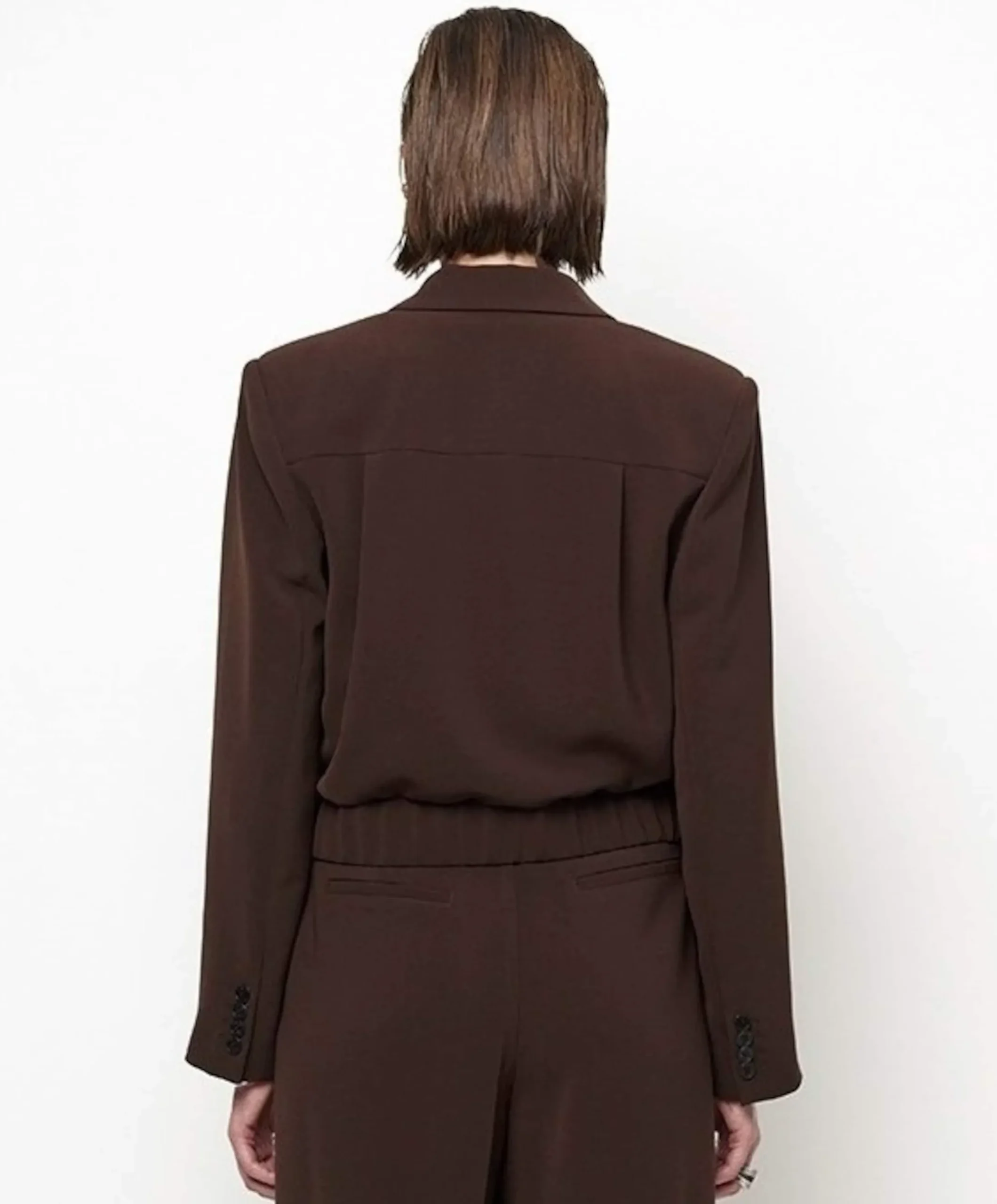 Dames blazer bruin