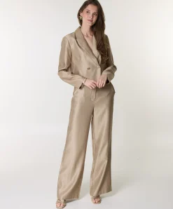 Dames blazer goud