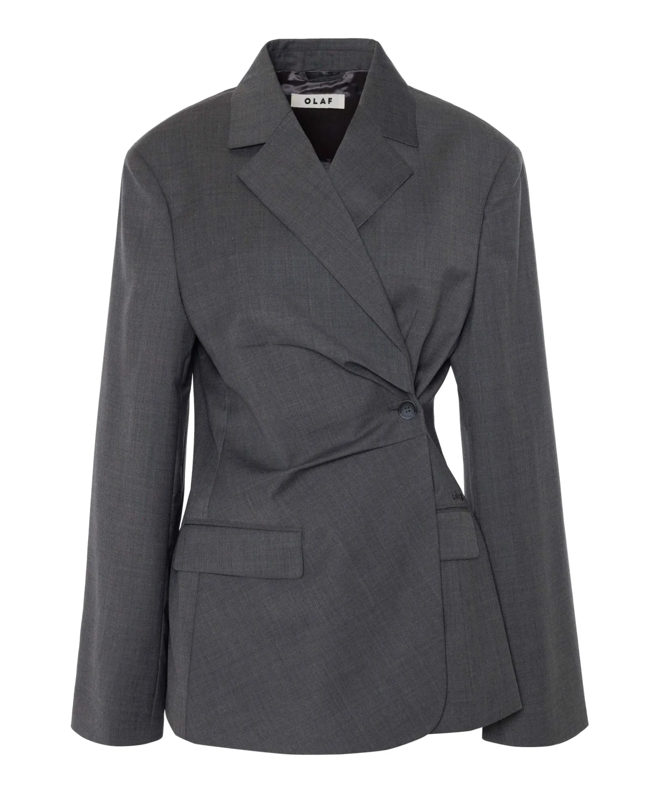 Dames blazer grijs