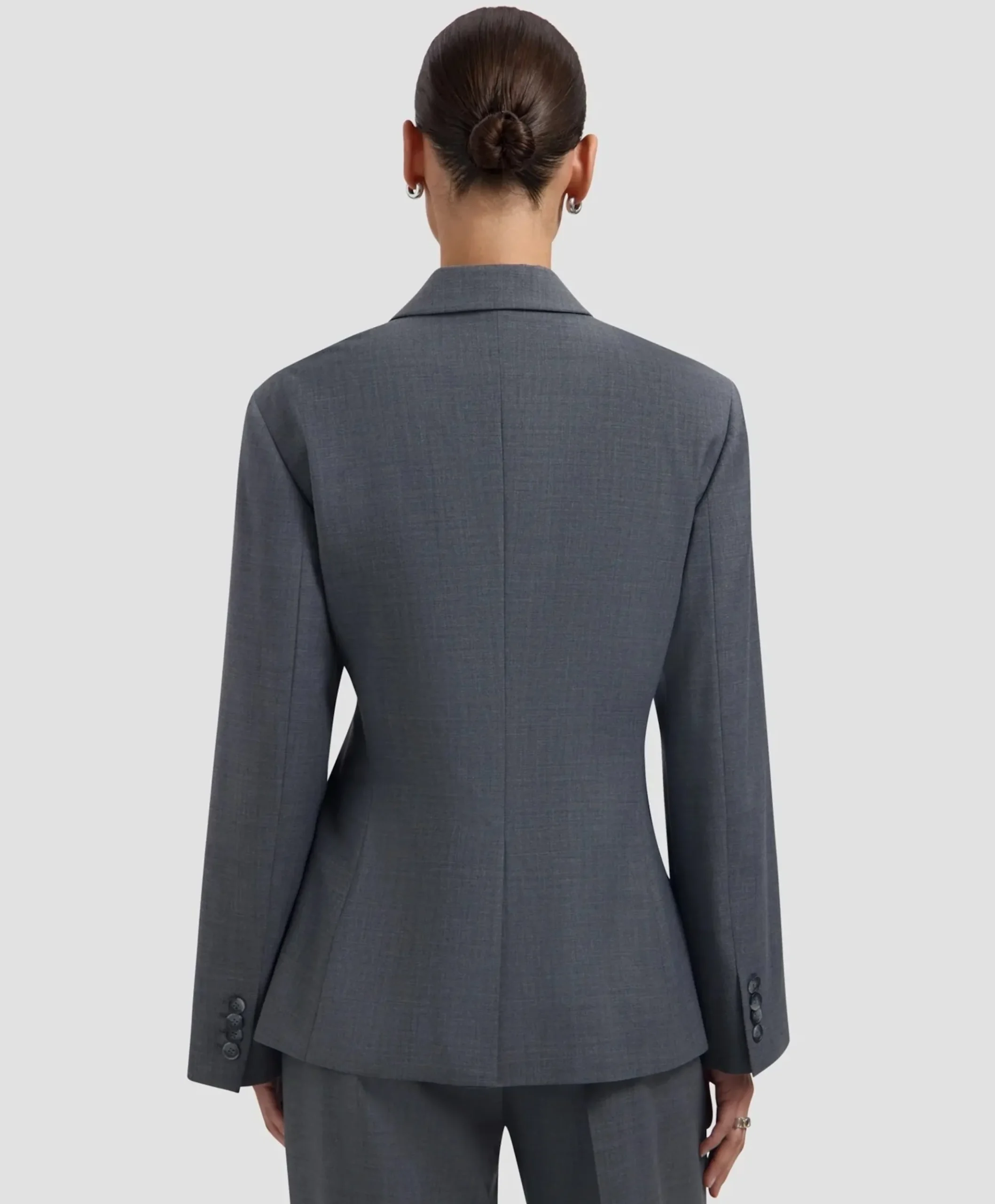 Dames blazer grijs