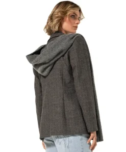 Dames blazer grijs