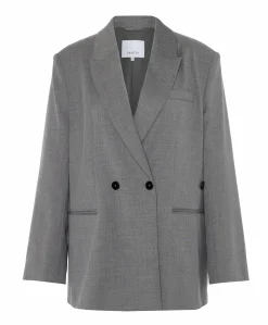 Dames blazer grijs