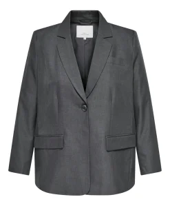 Dames blazer grijs