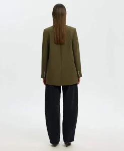 Dames blazer groen