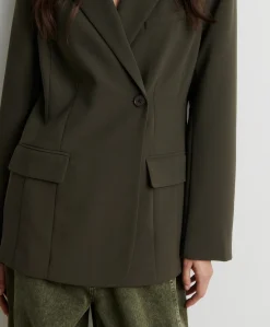 Dames blazer groen