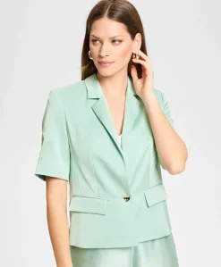 Dames blazer groen