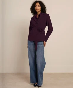 Dames blazer paars
