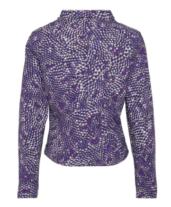 Dames blazer paars
