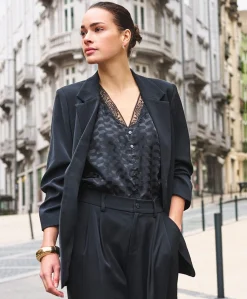 Dames blazer zwart