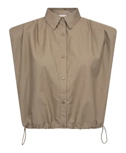 Dames blouse beige