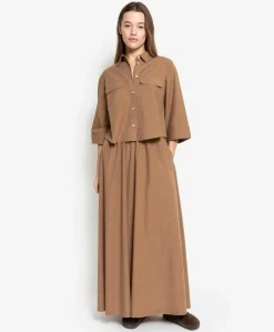 Dames blouse beige