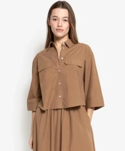 Dames blouse beige