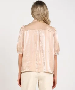Dames blouse beige