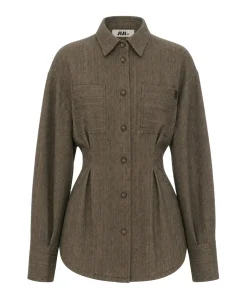 Dames blouse beige