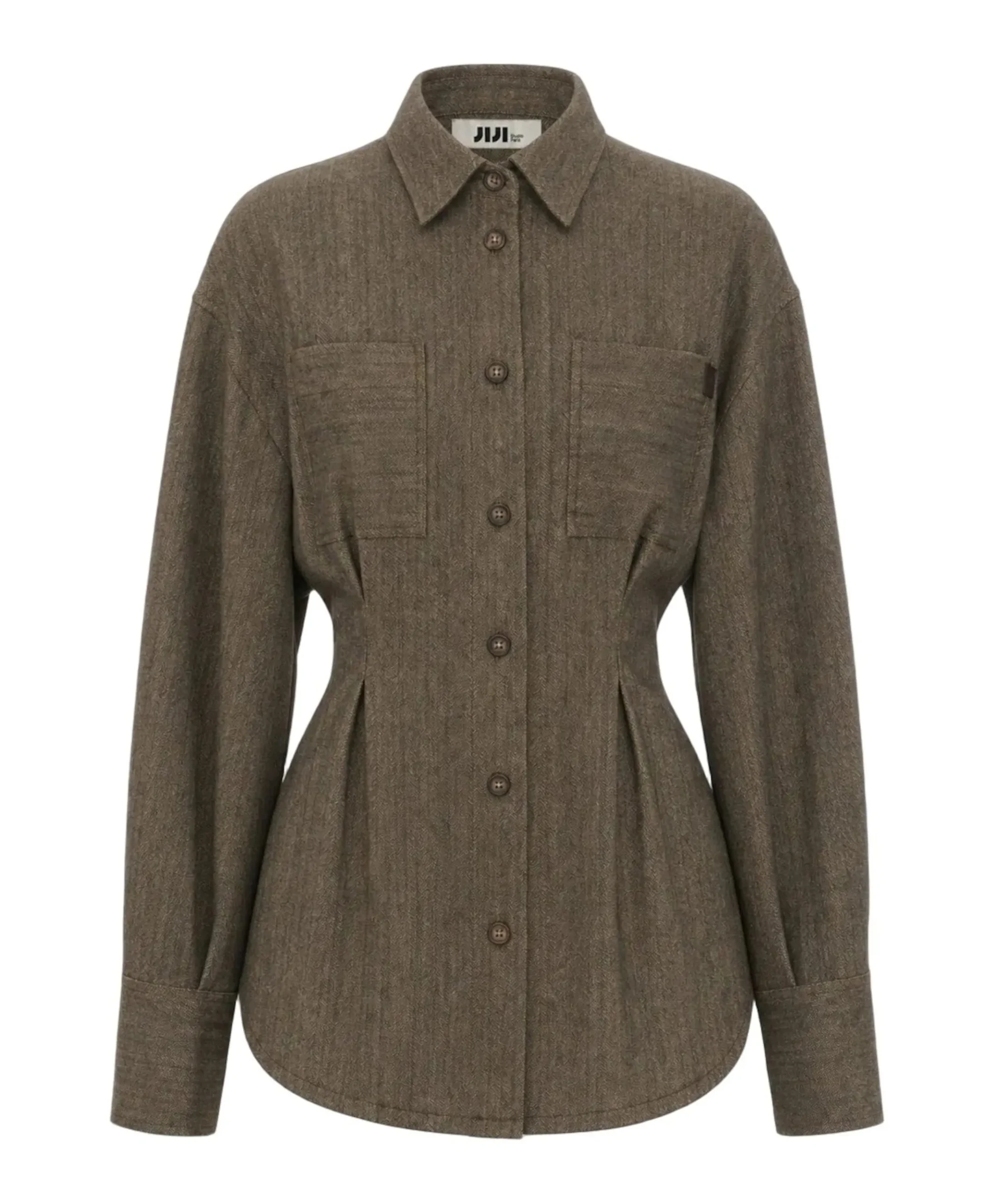 Dames blouse beige