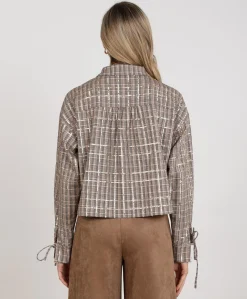 Dames blouse beige