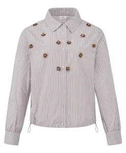 Dames blouse beige