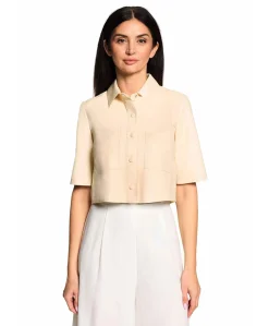 Dames blouse beige