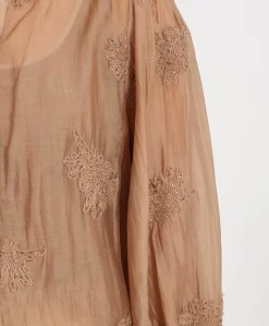 Dames blouse beige