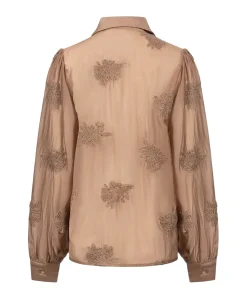 Dames blouse beige
