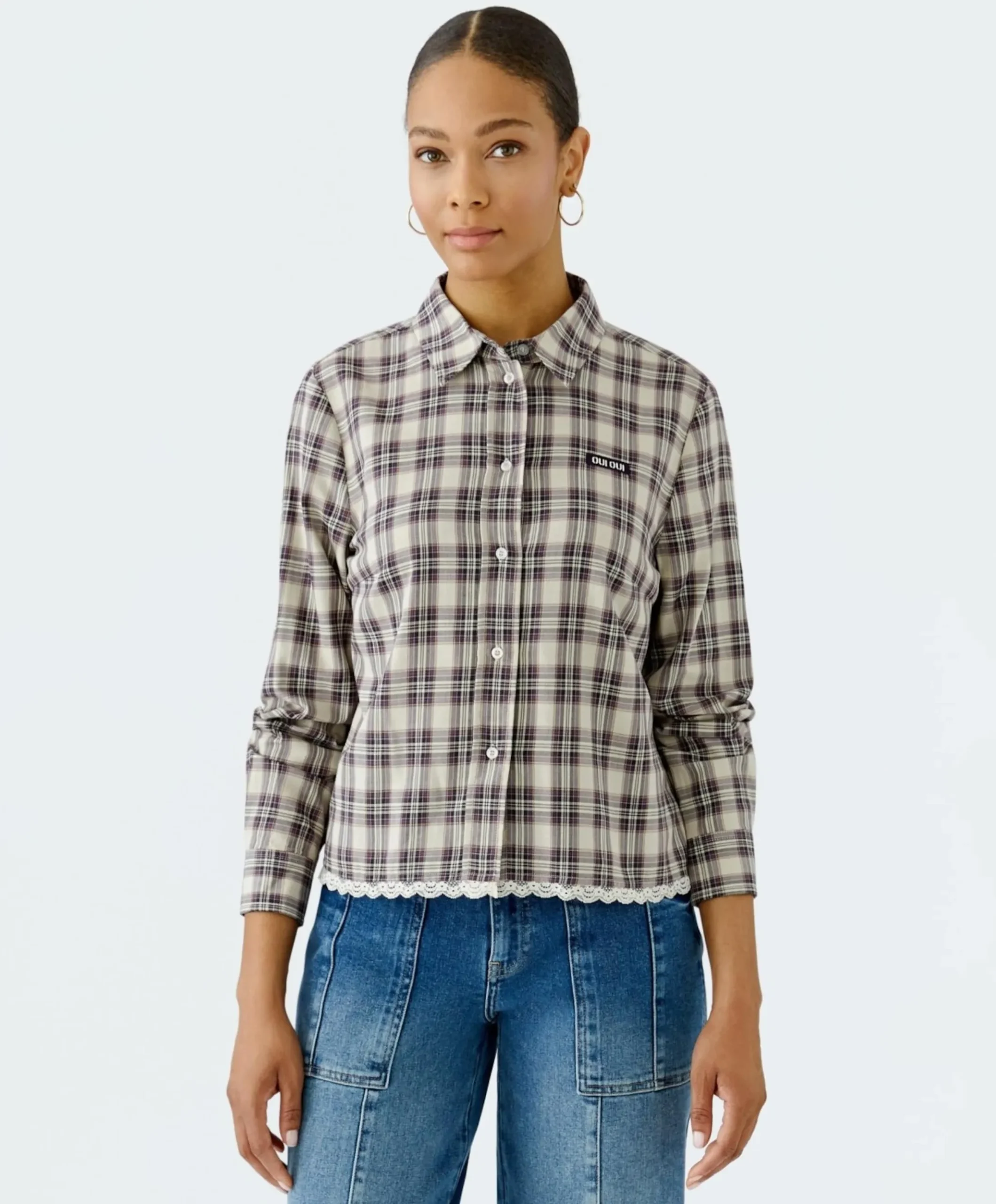 Dames blouse beige