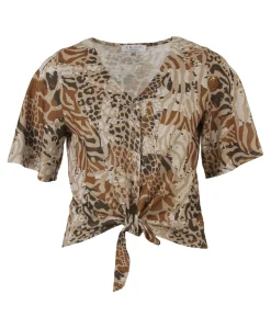 Dames blouse beige