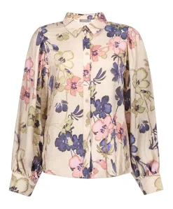 Dames blouse beige