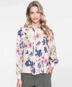 Dames blouse beige