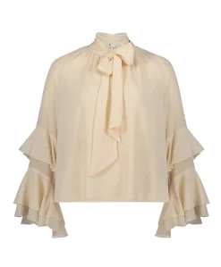 Dames blouse beige