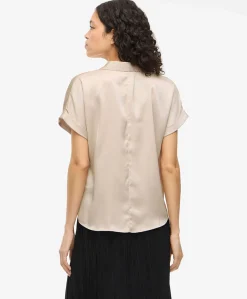 Dames blouse beige