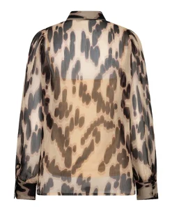 Dames blouse beige