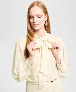 Dames blouse beige