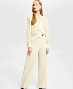 Dames blouse beige