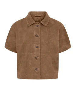 Dames blouse beige