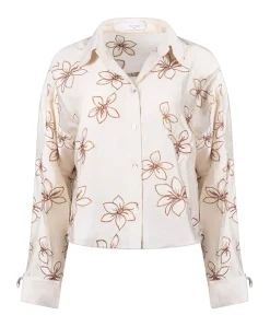 Dames blouse beige
