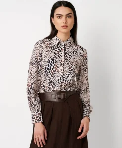 Dames blouse beige