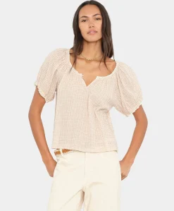 Dames blouse beige