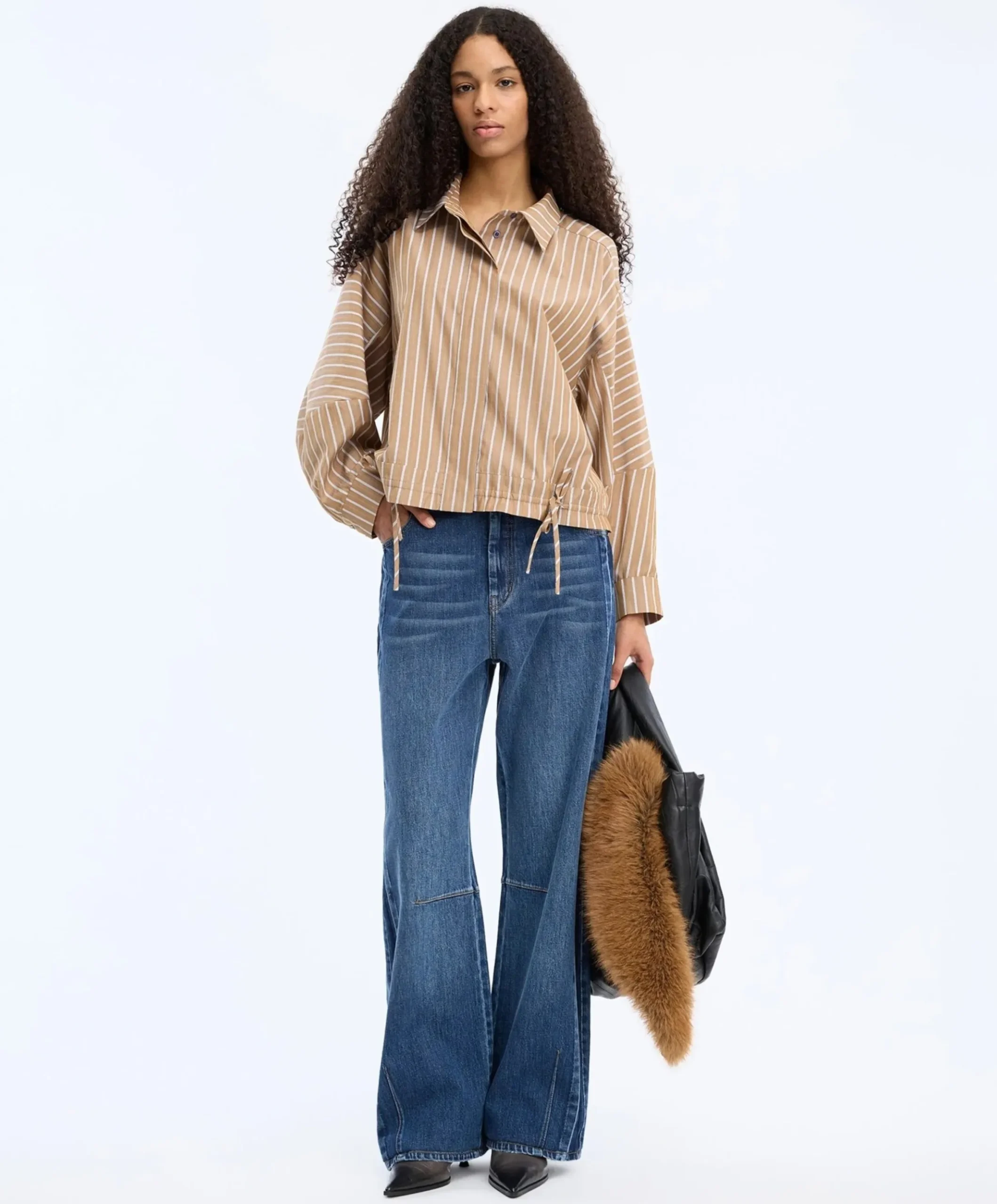 Dames blouse beige
