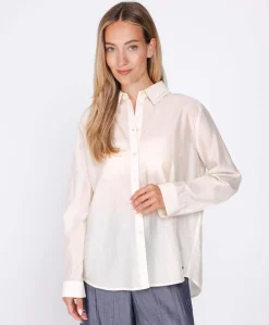 Dames blouse beige