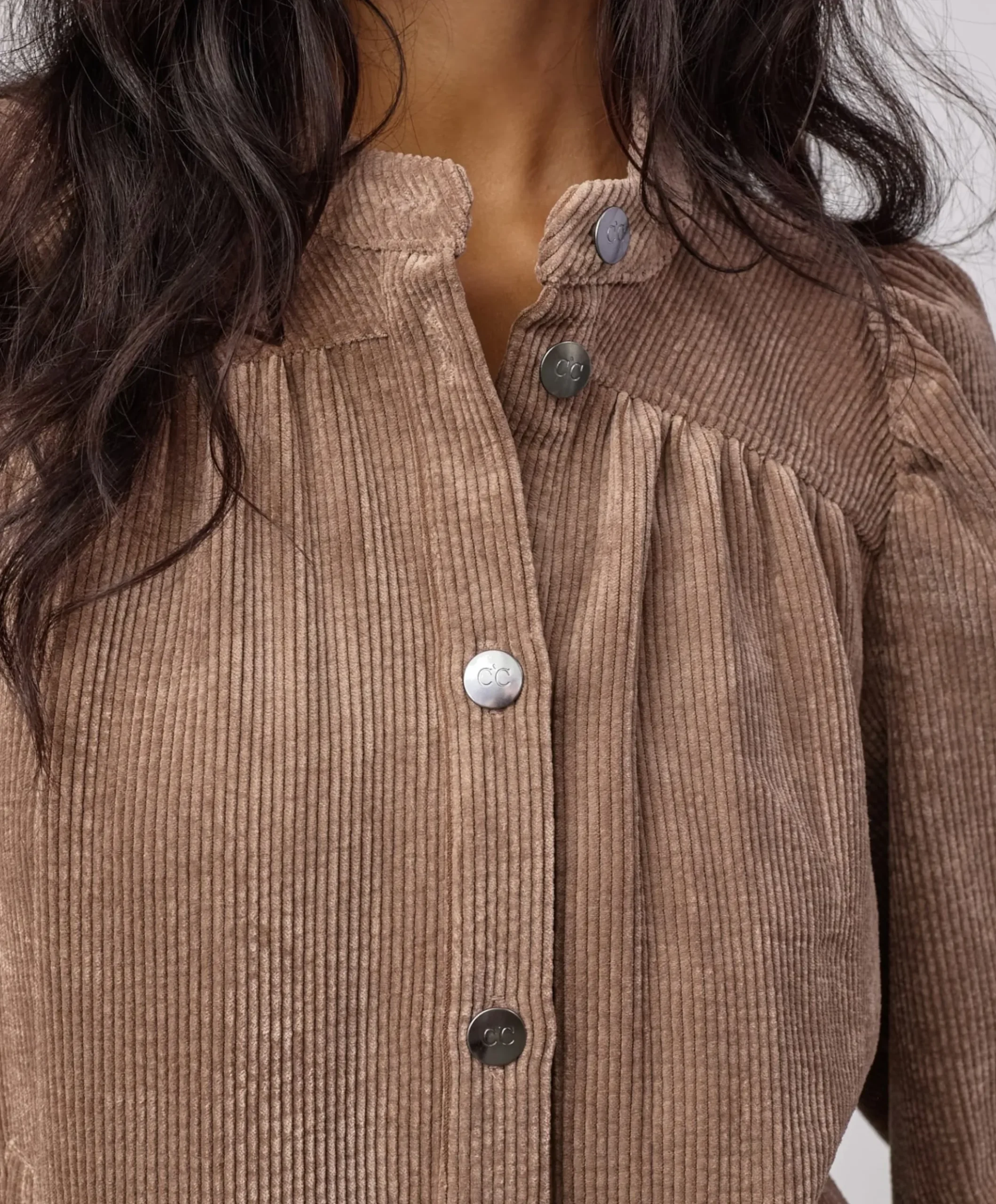 Dames blouse beige