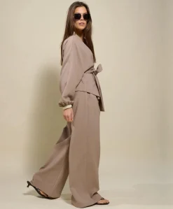 Dames blouse beige
