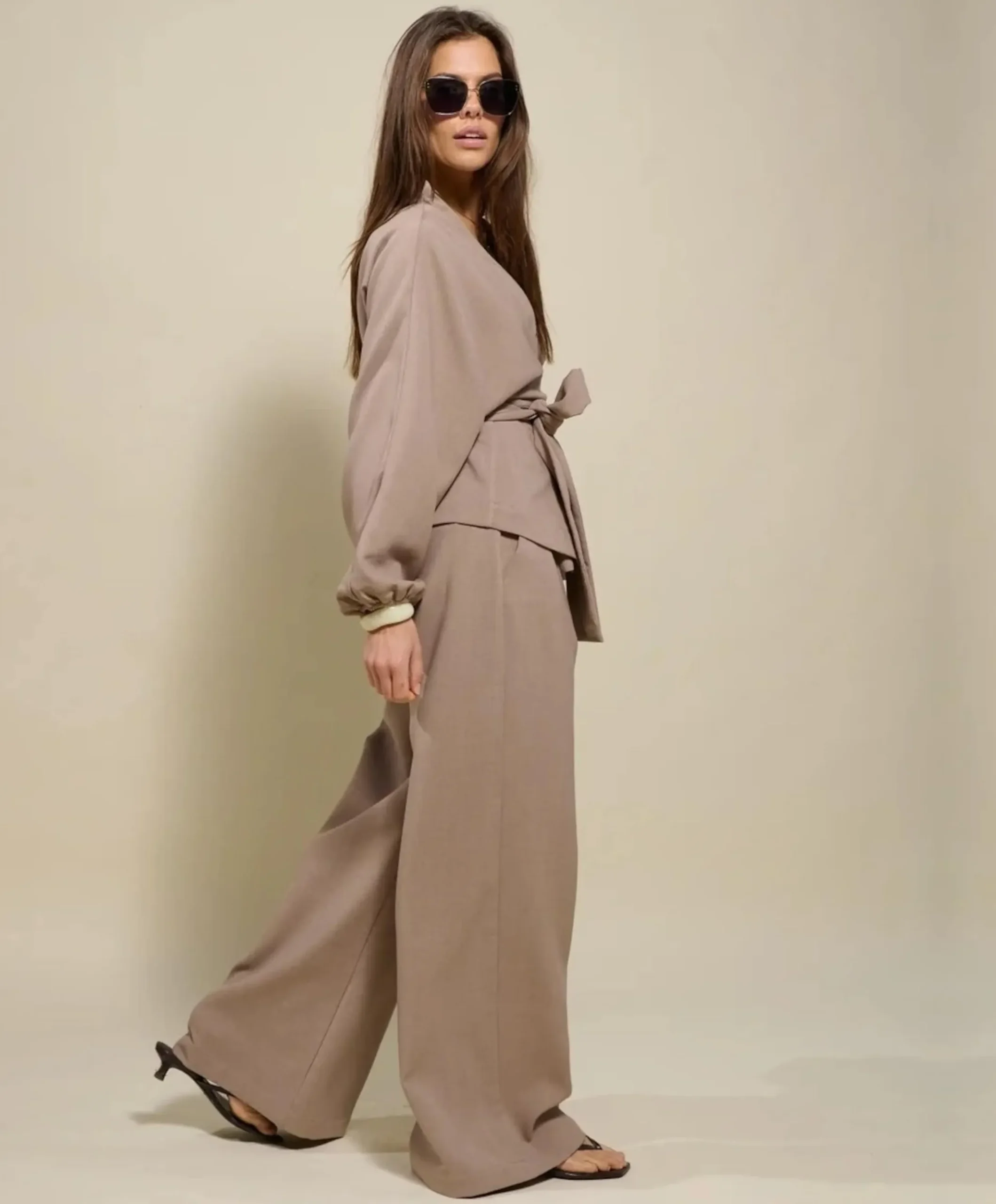 Dames blouse beige