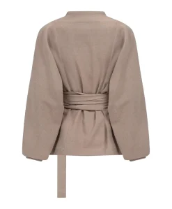 Dames blouse beige